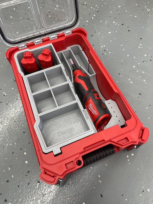 Milwaukee PACKOUT™ Compact Organizer Insert for M12 Rotary Tool | ToolModShop | Made in the USA