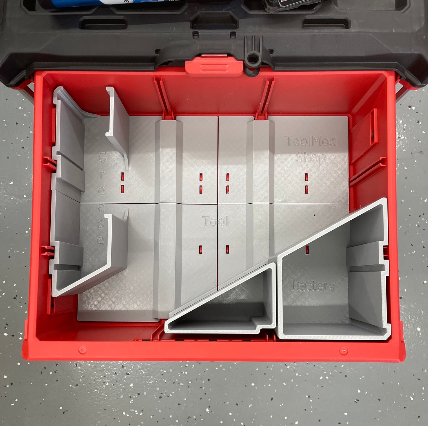 Milwaukee PACKOUT™ Drawer Insert for M12 Grease Gun | ToolModShop | Made in the USA